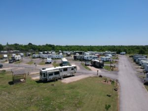 Private decks at some Back-In sites